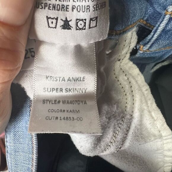 Hudson Krista Ankle Super Skinny Distressed Light Wash Jeans - Picture 12 of 12